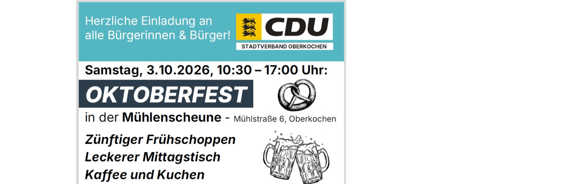 Oktoberfest und Verleihung des F�rderpreises im Ehrenamt 2026